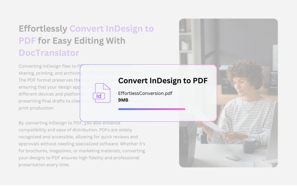 InDesign to PDF converter