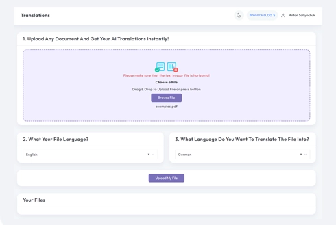 Translate PDF to Swedish logo